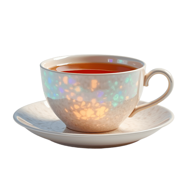 Free transparent PNG: Pearlescent Tea Cup  Elegant Clipart, free transparent png download