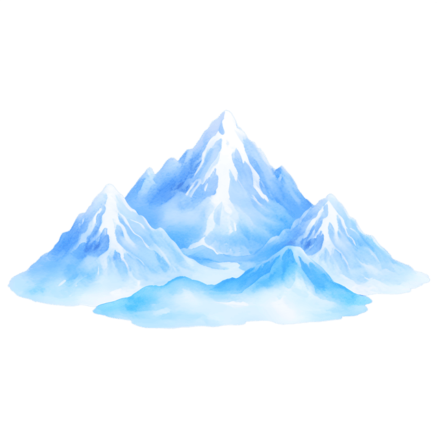 Free transparent PNG: Misty Mountains with Soft Blue Hues PNG Transparent Background