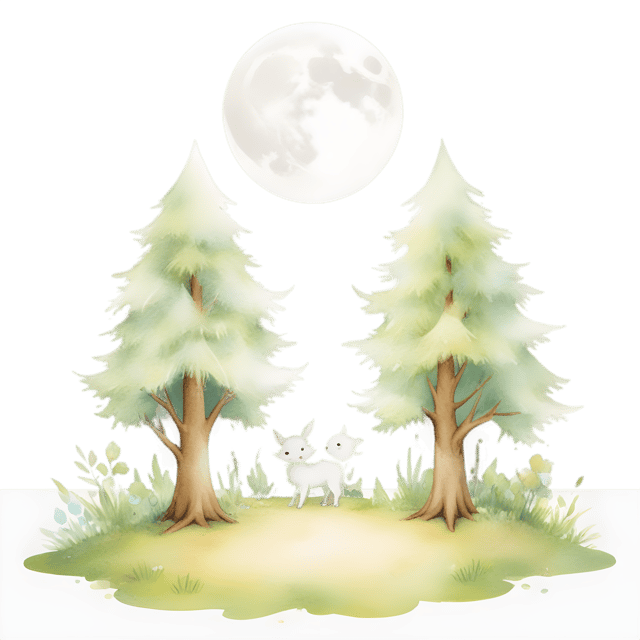 Free transparent PNG: Enchanted Forest Moonlight Glowing Transparent Background PNG
