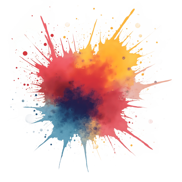 Free transparent PNG: Dramatic Color Burst Design with Transparent Background