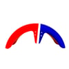 Paralama Dianteiro Para Scooter Eletrica Wehawk X7/X8/X16 2000w Bandeira Americana