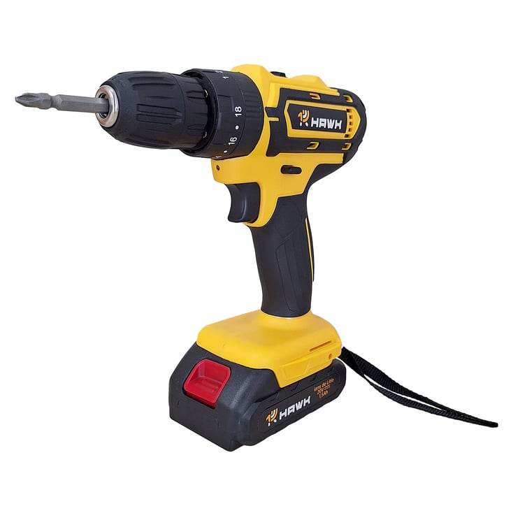 Parafusadeira E Furadeira De Impacto 20v 3/8" Bivolt 1.5ah Li-Ion Hw1046i Hawk