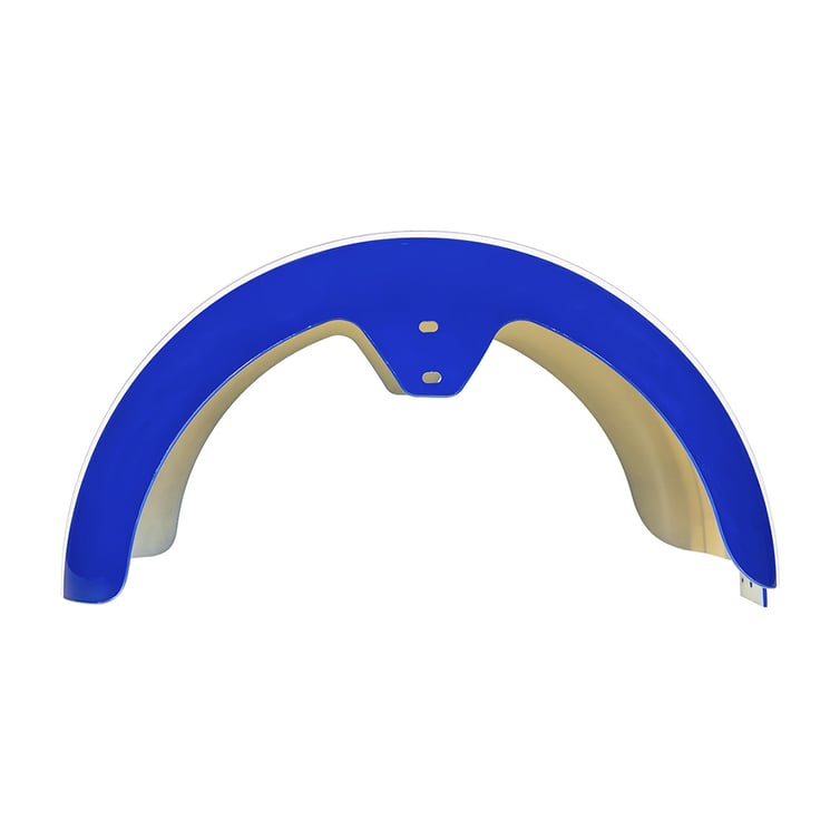 Paralama Traseiro 8 Para Scooter Eletrica X7/Rz07/Wx07/Nb Free/Rz10/Wx10 Azul/ Faixa Branca