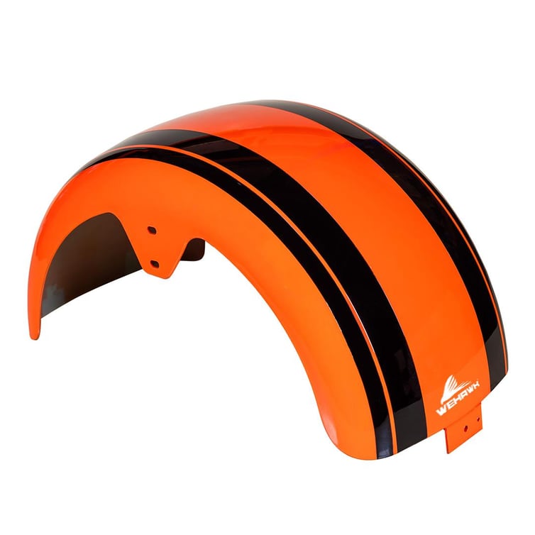 Paralama Traseiro 8 Para Scooter Eletrica X7/Rz07/Wx07/Nb Free/Rz10/Wx10 Laranja/ Faixa Preta