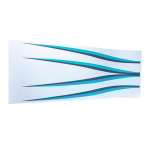 Adesivo Inferior Base Para Patinete Eletrico Faixa Azul