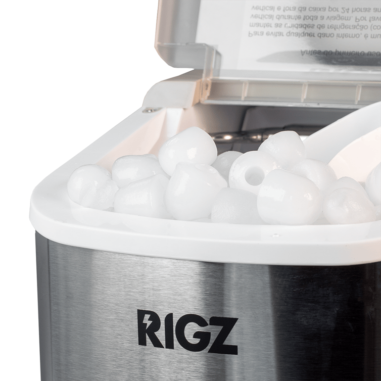 Maquina De Fazer Gelo Portatil Rigz 12kg/Dia Rzg10 Cor Prata 127v
