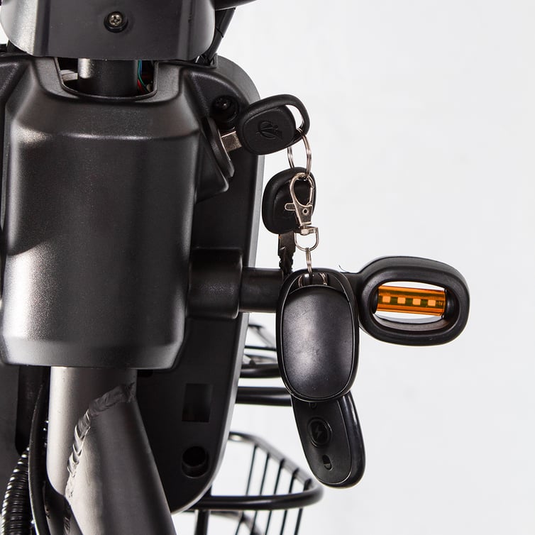 Bicicleta Scooter Eletrica Prime Wehawk Hw500 500w Bat 48v 12ah Prata