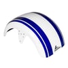 Paralama Dianteiro 3 Para Scooter Eletrica X7/Rz07/Wx07/Mini X07/Rz10/Wx10 Branco/ Faixa Azul