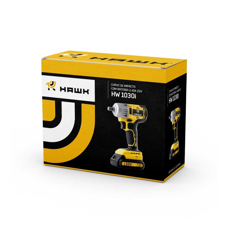 Chave De Impacto 20v 1/2" Bivolt 2ah Li-Ion Hw1030i Hawk
