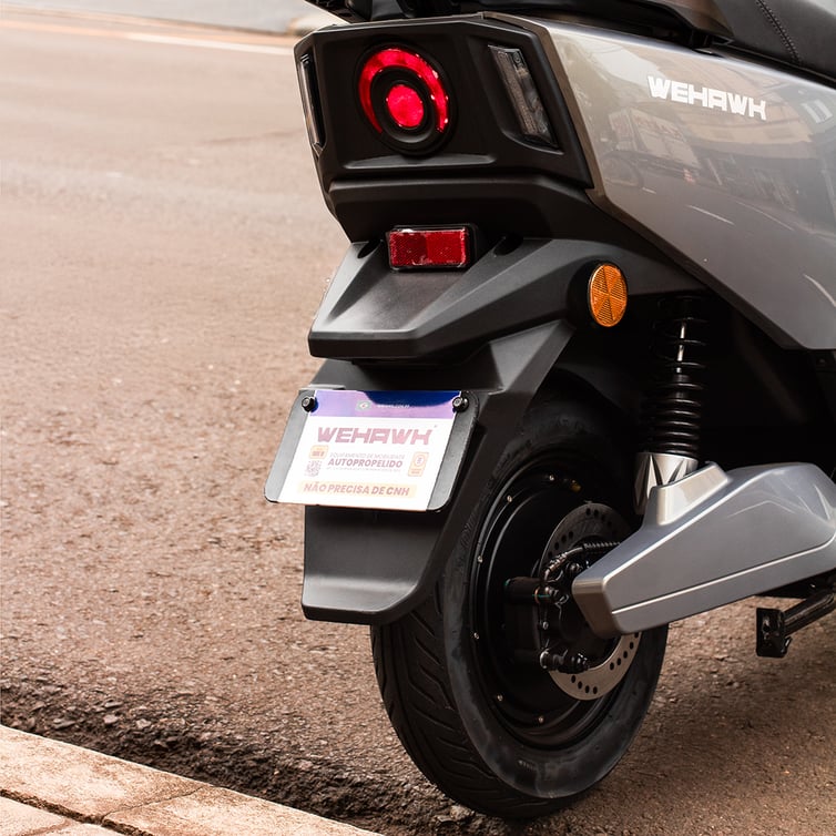 Scooter Bicicleta Eletrica Super Wx-05 Wehawk 1000w Bat 60v 20ah 2 Lugares Cinza