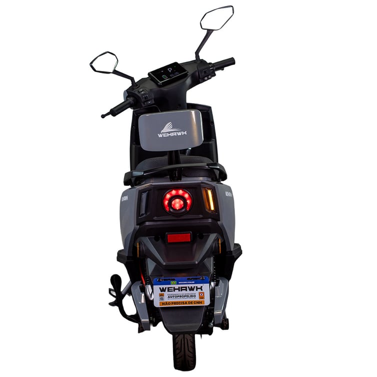 Scooter Bicicleta Eletrica Super Wx-05 Wehawk 1000w Bat 60v 20ah Grafeno 2 Lugares Cinza