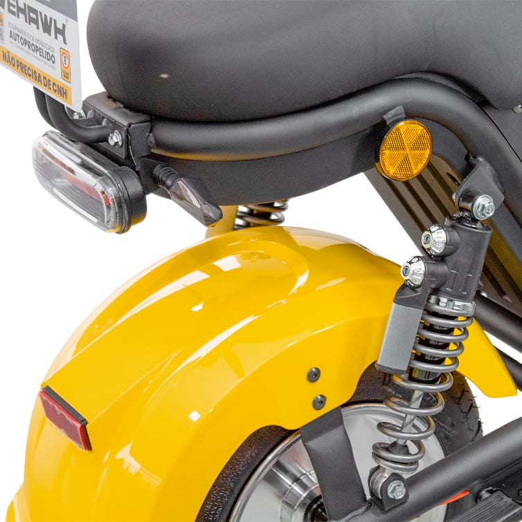 Scooter Bicicleta Eletrica Wx-11 Wehawk 1000w Bat 60v 20ah 2 Lugares Amarela