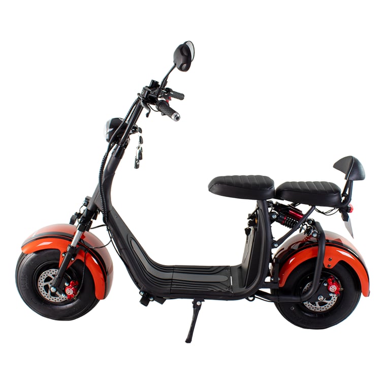 Scooter Bicicleta Eletrica Nb Free Wx-10 Wehawk 1000w Bat 60v 20ah 2 Lugares Laranja/Preta New