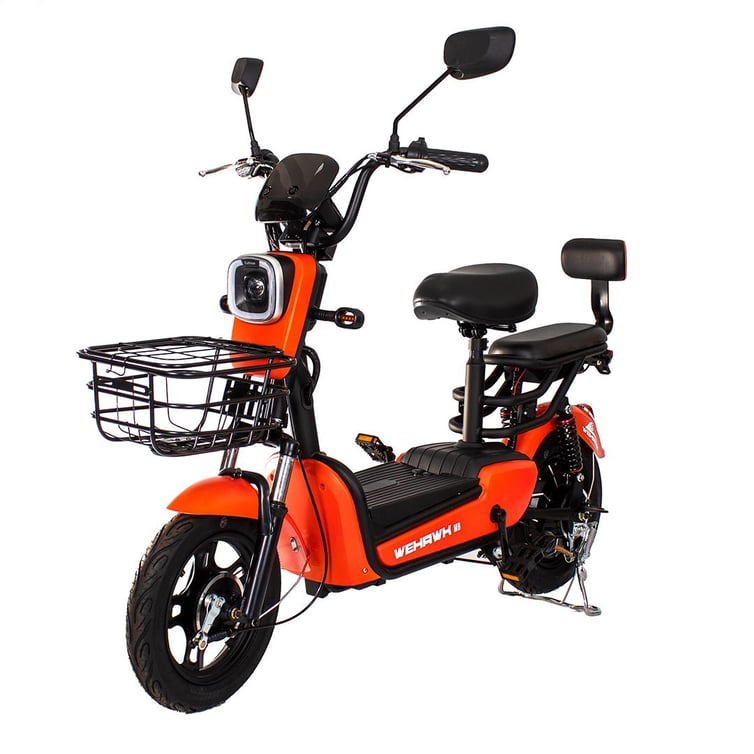 Bicicleta Eletrica Scooter Wehawk Prime Hw500 500w Bat 48v 12ah Laranja