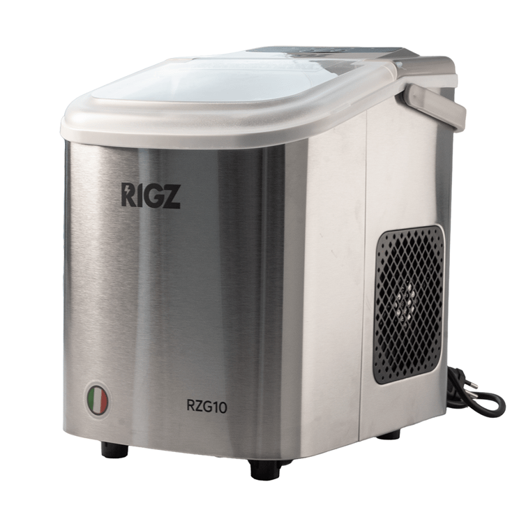 Maquina De Fazer Gelo Portatil Rigz 12kg/Dia Rzg10 Cor Prata 220v