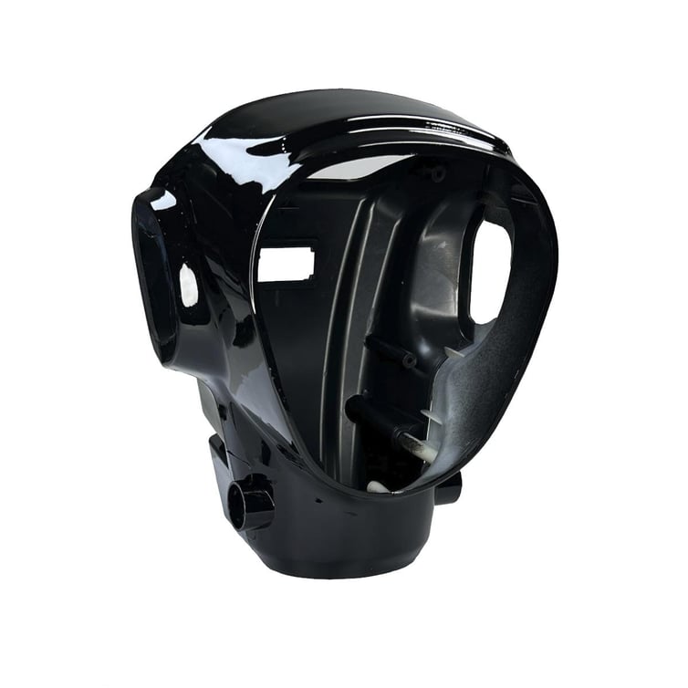 Carenagem Do Farol 1 Para Bicicleta Eletrica Basket 500w/Rz03/Wx03 Preta Jn/Eb