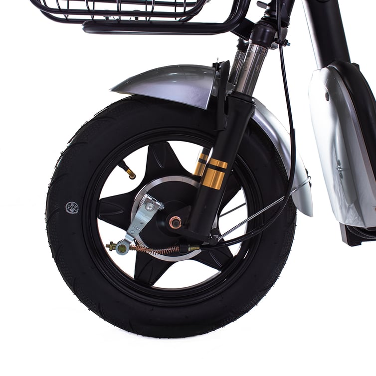 Bicicleta Scooter Eletrica Prime Wehawk Hw500 500w Bat 48v 12ah Prata