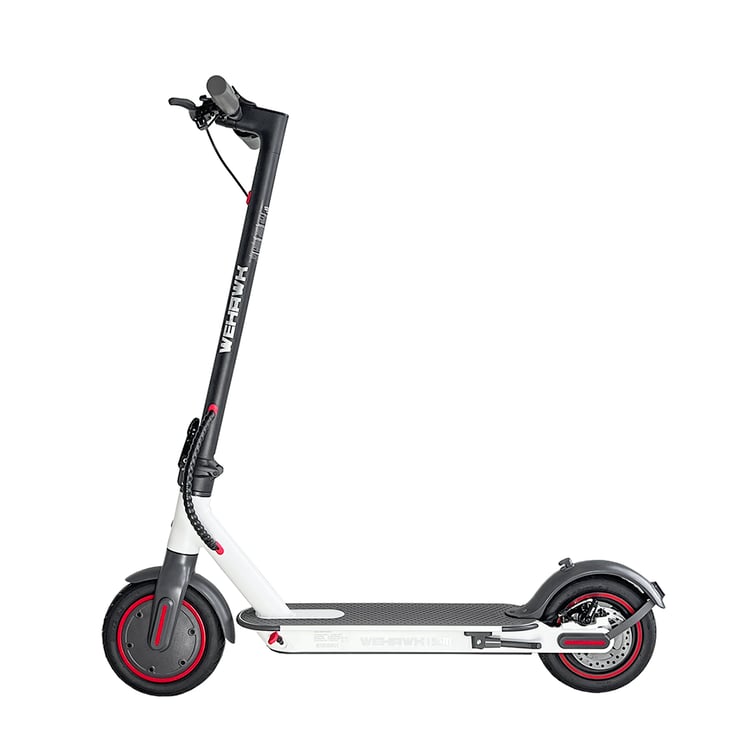 Patinete Eletrico Wehawk Ssm Hw01 350w Bat 36v 10ah Branco/Preto/Vermelho New