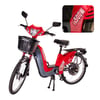 BICICLETA ELETRICA WEHAWK HW03 500W BAT 48V 12AH RED