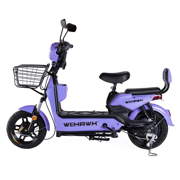 Bicicleta Scooter Eletrica Basket Wehawk 500w Bat 48v 12ah Lilas