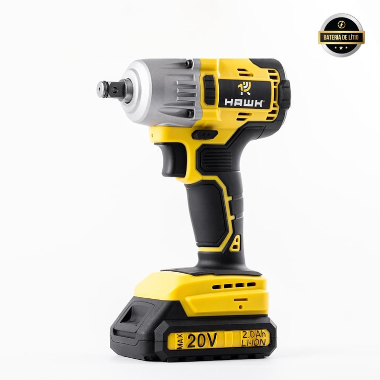 Chave De Impacto 20v 1/2" Bivolt 2ah Li-Ion Hw1030i Hawk