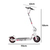 Patinete Eletrico Wehawk Ssm Hw01 450w Bat 36v 10ah Branco/Cinza New