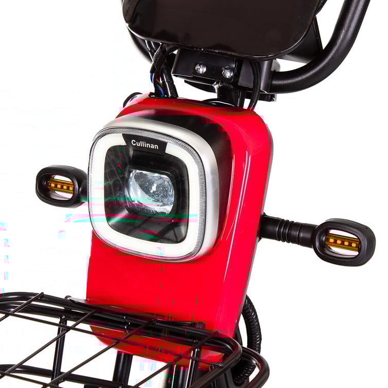 Bicicleta Scooter Eletrica Prime Wehawk Hw500 500w Bat 48v 12ah Vermelha