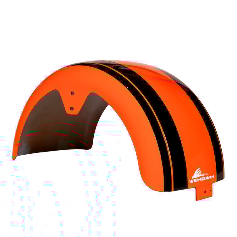 Paralama Traseiro 8 Para Scooter Eletrica X7/Rz07/Wx07/Nb Free/Rz10/Wx10 Laranja/ Faixa Preta