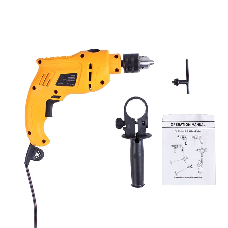 Furadeira De Impacto 1/2" 13mm 750w 3000rpm 127v Hw2041 Hawk