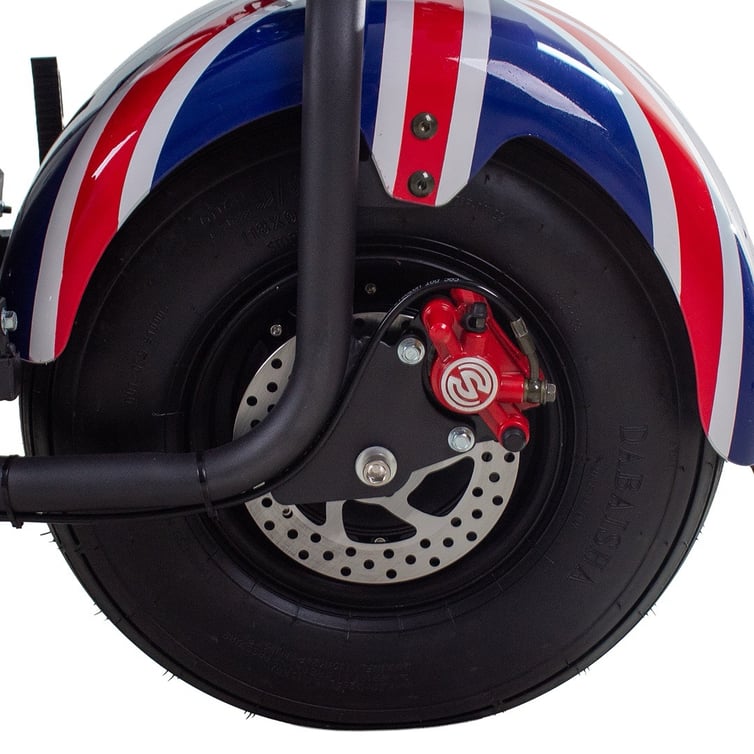 Scooter Bicicleta Eletrica Nb Free Wx-10 Wehawk 1000w Bat 60v 20ah 2 Lugares Bandeira Inglaterra New