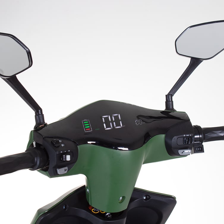 Scooter Bicicleta Eletrica Wx-02 Wehawk 1000w Bat 60v 20ah Verde Militar
