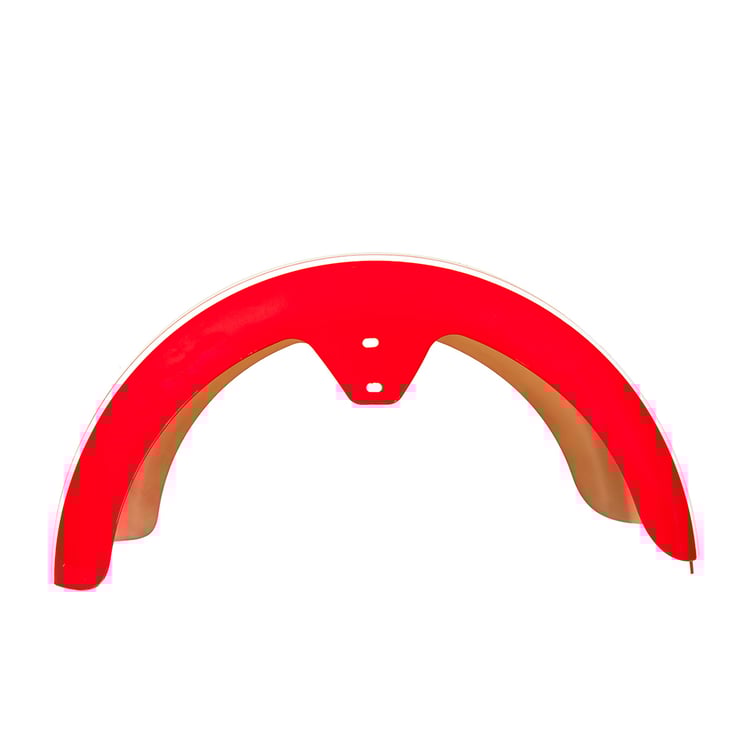 Paralama Traseiro 8 Para Scooter Eletrica X7/Rz07/Wx07/Nb Free/Rz10/Wx10 Vermelho/ Faixa Branca