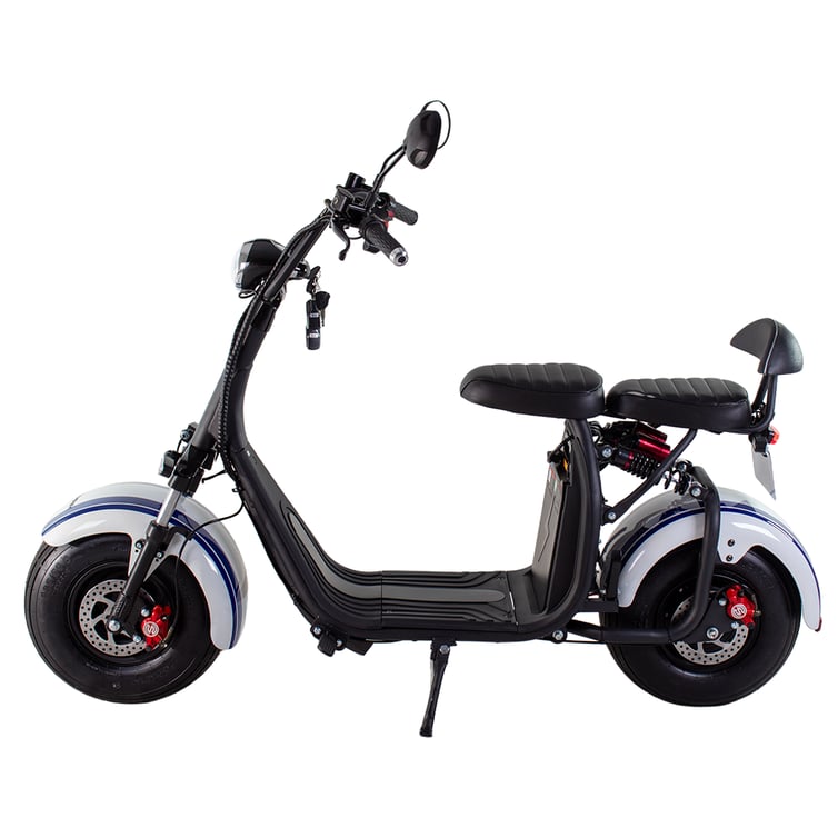 Scooter Bicicleta Eletrica Nb Free Wx-10 Wehawk 1000w Bat 60v 20ah 2 Lugares Branca/Azul New