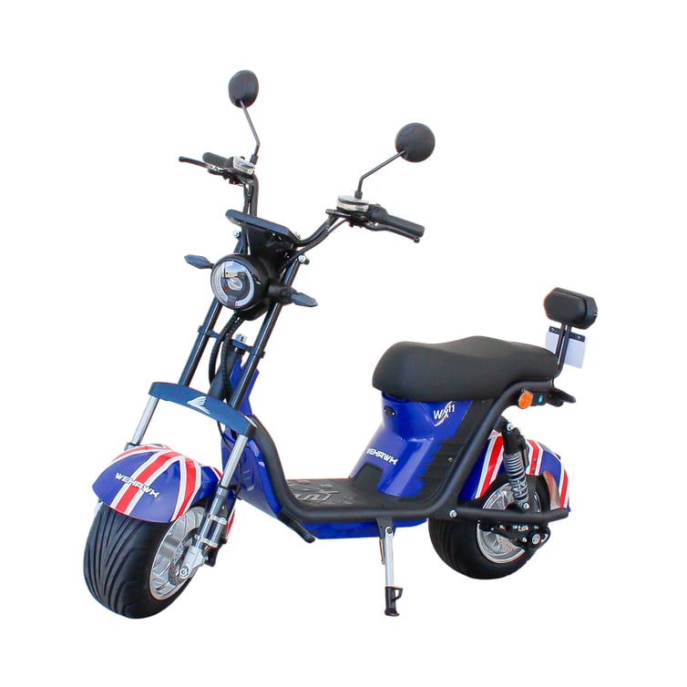 Scooter Bicicleta Eletrica Wx-11 Wehawk 1000w Bat 60v 20ah 2 Lugares Bandeira Inglaterra