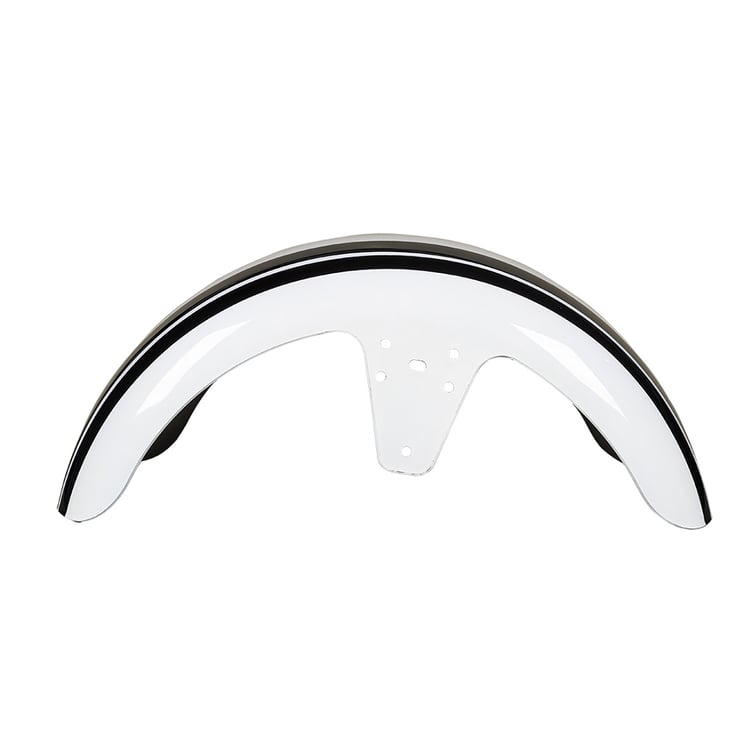 Paralama Dianteiro 3 Para Scooter Eletrica X7/Rz07/Wx07/Mini X07/Rz10/Wx10 Branco/ Faixa Preta