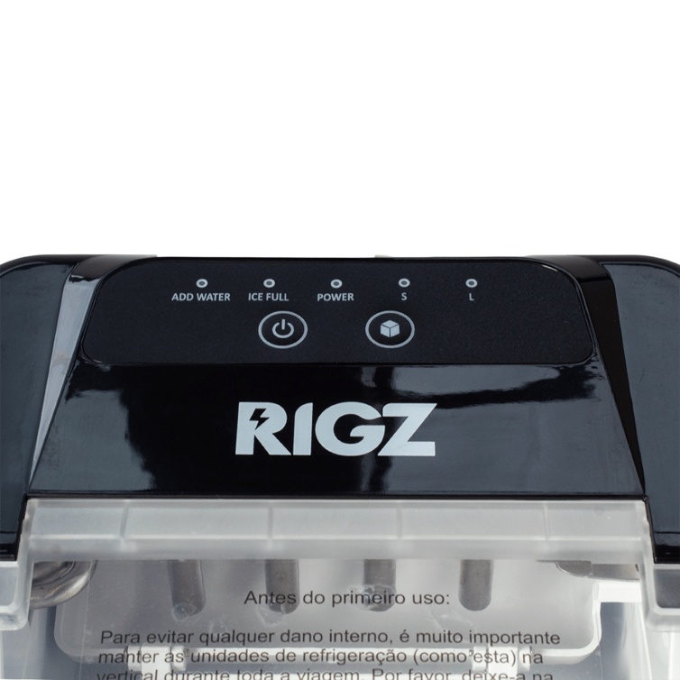 Maquina De Fazer Gelo Portatil Rigz 12kg/Dia Rzg10 Cor Preta 127v