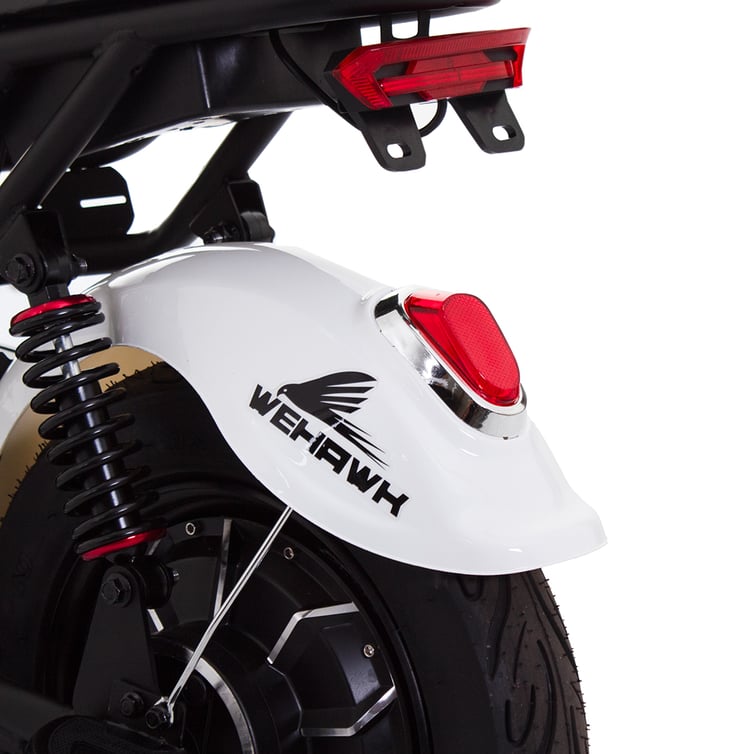 Bicicleta Eletrica Scooter Wehawk Prime Hw500 500w Bat 48v 12ah Branca
