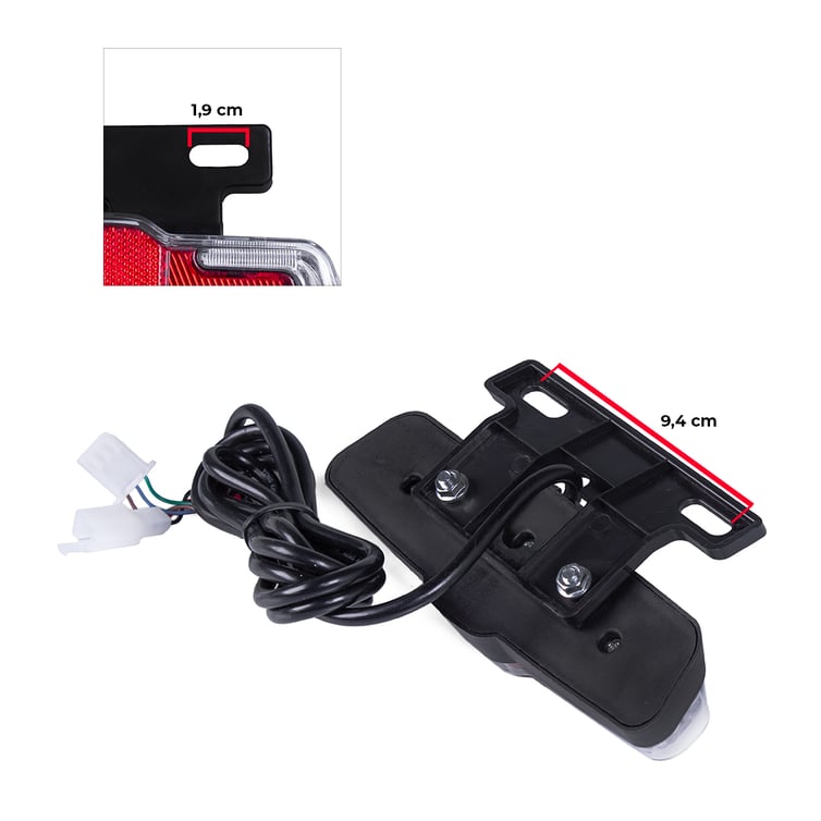 Lanterna Led Luz De Freio E Seta Traseira Para Scooter Eletrica X3/X7