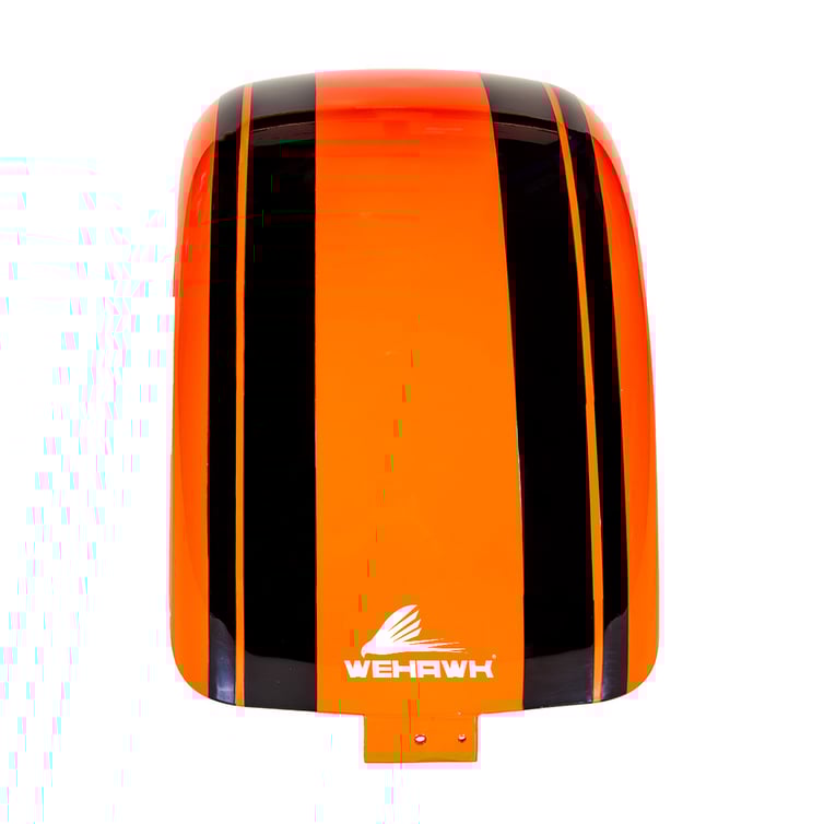 Paralama Traseiro Para Scooter Eletrica Wehawk X7/X8/X16 2000w Orange/ Faixa Black