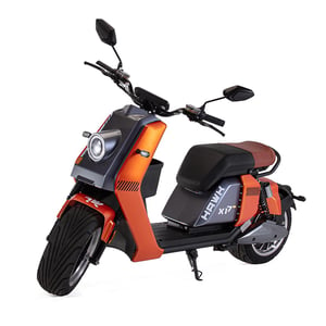 Scooter Eletrica Wehawk Modelo X17 Plus 2000w Bat 60v 20ah 2 Lugares Orange Gs.03