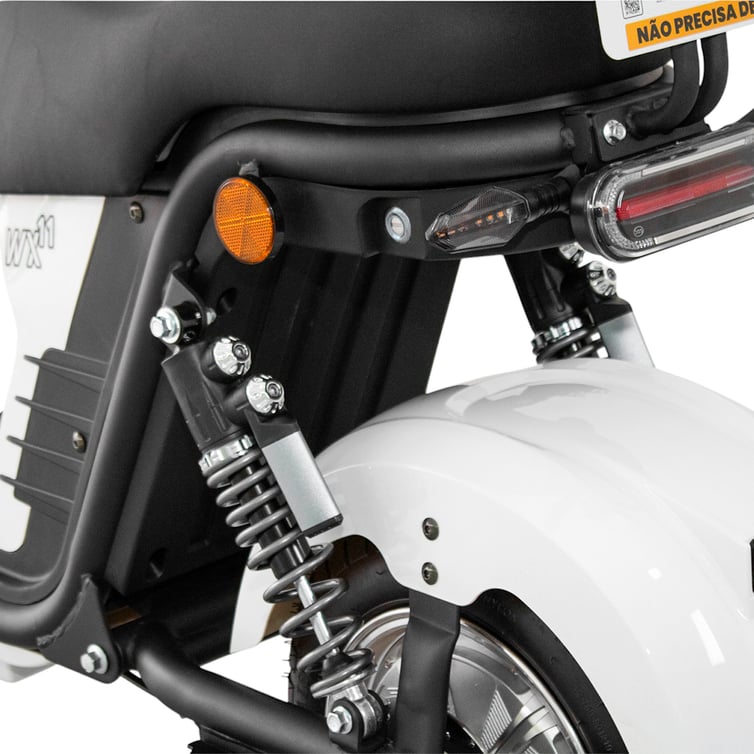 Scooter Bicicleta Eletrica Wx-11 Wehawk 1000w Bat 60v 20ah 2 Lugares Branca