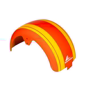 Paralama Traseiro 8 Para Scooter Eletrica X7/Rz07/Wx07/Nb Free/Rz10/Wx10 Laranja /Faixa Amarela