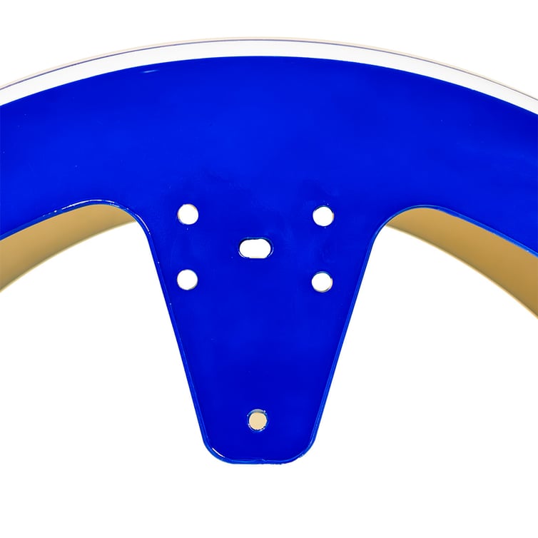 Paralama Dianteiro 3 Para Scooter Eletrica X7/Rz07/Wx07/Mini X07/Rz10/Wx10 Azul/ Faixa Branca