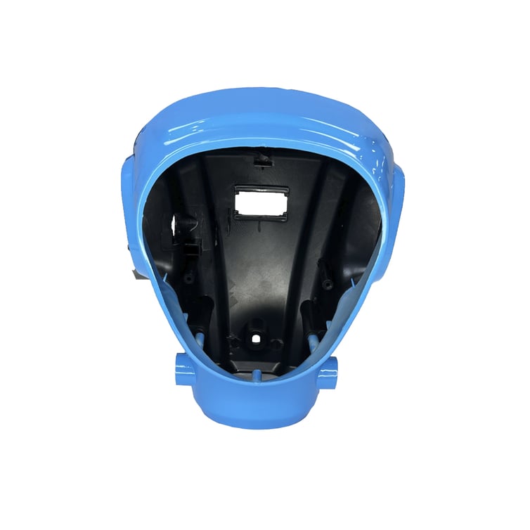 Carenagem Do Farol 1 Para Bicicleta Eletrica Basket 500w/Rz03/Wx03 Azul Miami Jn/Eb