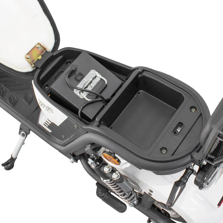 Scooter Bicicleta Eletrica Wx-11 Wehawk 1000w Bat 60v 20ah 2 Lugares Branca