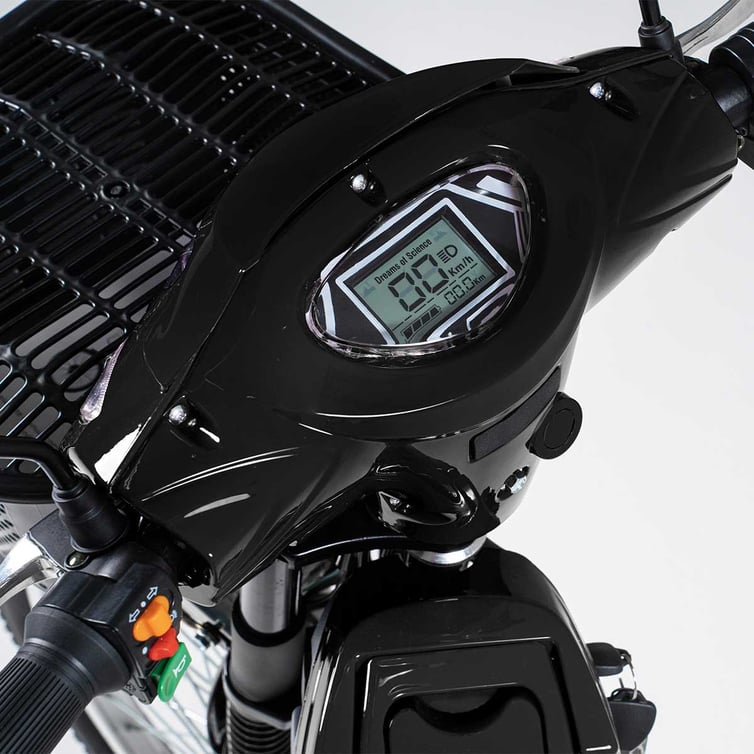 Bicicleta Scooter Eletrica Eb500w Wx-01 Wehawk Bat 48v 12ah Preta