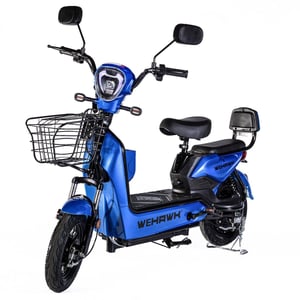 Bicicleta Scooter Eletrica Basket Wx-03 Wehawk 500w Bat 48v 12ah Azul Safira