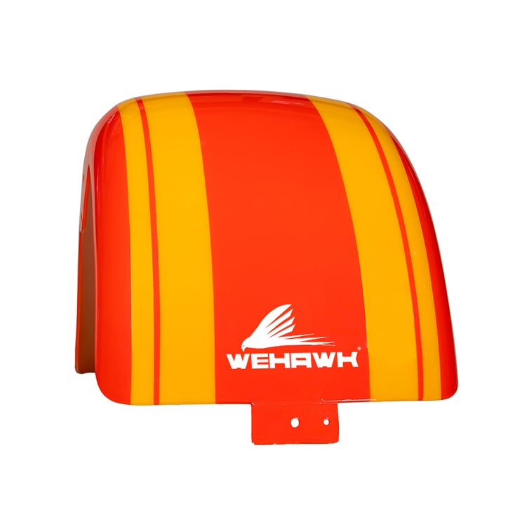 Paralama Traseiro 8 Para Scooter Eletrica X7/Rz07/Wx07/Nb Free/Rz10/Wx10 Laranja /Faixa Amarela