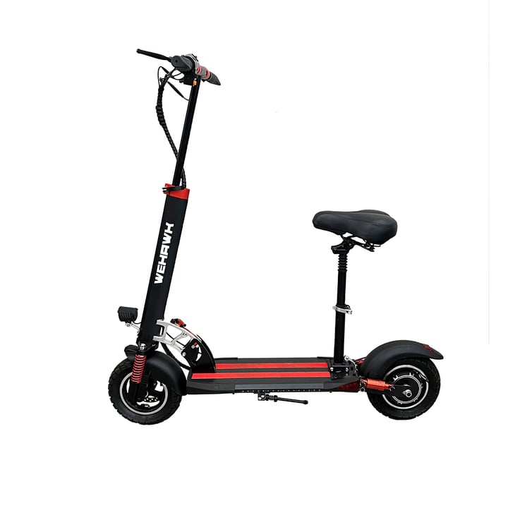 Patinete Eletrico Com Banco Wehawk Ssm Ultra 500w Bat 48v 8ah Preto New