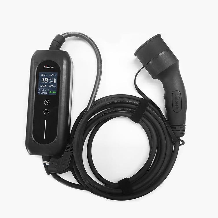 Carregador Veicular Portatil Sinotek M2-7-5000 7kw Cabo 5m T2 Monofasico 220v